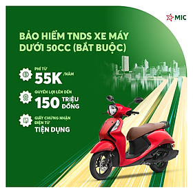 Bảo hiểm TNDS Xe máy dưới 50cc (bắt buộc), số tiền bồi thường 150 triệu, giấy chứng nhận điện tử tiện dụng