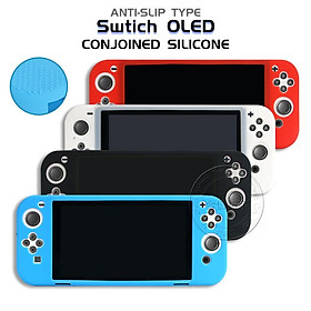 HOTHINK 1 Cái Dính Liền Ốp Lưng Dẻo Silicone Dành Cho Máy Nintendo Switch Màn Hình OLED Bao Da Chống Trơn Trượt Cho NS 7