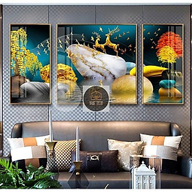 Mua Tranh tráng gương treo tường RẺ VÔ ĐỊCH tranh pha lê cỡ vừa treo lên dài 1 2m  trang trí phòng khách