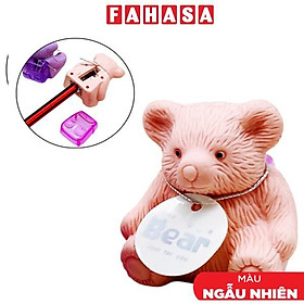 Vỉ 4 Chuốt Chì 1 Lỗ Có Tẩy Hình Gấu - Stacom VPS213
