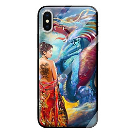 Ốp kính cho iPhone XS CÔ GÁI LX 8 - Hàng chính hãng