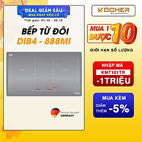 Mua Bếp Điện Từ Đôi Kocher DIB4-888MI( Metalic) - Hàng chính hãng