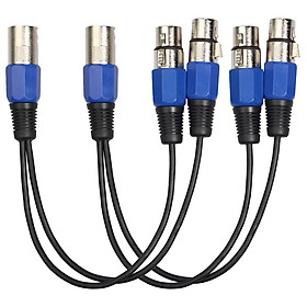 2pcs 12" Splitter Cable XLR Male to Dual XLR Female Y Adapter Converter Cord