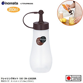 Chai đựng nước sốt Inomata Enough 250ml (S) - Hàng nội địa Nhật Bản nhập khẩu chính hãng