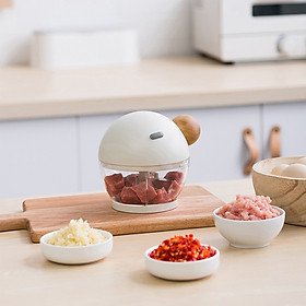Máy xay hành tỏi thiết kế cải tiến PHIÊN BẢN MỚI, dụng cụ xay hành tỏi có thể dùng xay thịt và nghiền cháo hiệu quả cao