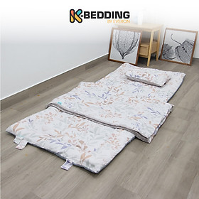 Bộ tấm trải ngủ văn phòng, du lịch tiện ích K-Bedding 80x195cm (Giao màu ngẫu nhiên)