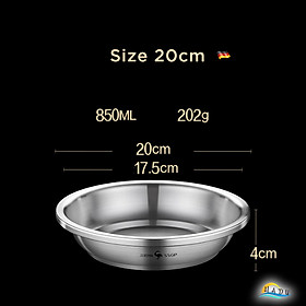 Mua Đĩa Inox 304 Tròn Kiểu Hàn Quốc Sâu Lòng Cao Cấp 18cm 20cm 22cm 24cm 26cm 28cm Đạt Tiêu Chuẩn Chất Lượng Đức SSGP