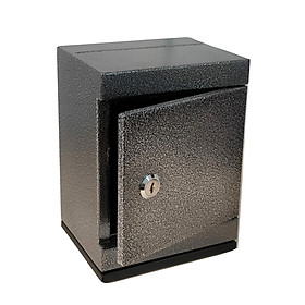 Mua Két sắt mini khóa chìa đen tiết kiệm mini safe box black piggy bank