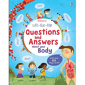 Hình ảnh Sách tương tác tiếng Anh - Usborne Lift-the-flap Questions and Answers about Your Body