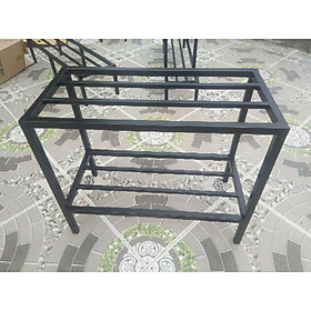 Kệ thép 2 tầng:Dài60cm. Rộng 30cm. Cao 50cm. Hộp thép 20x20mm. 2 nan phụ