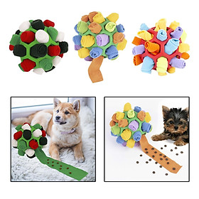 3pcs Dog Toys Slow Feeder Treat Dispenser Educational Toy Sniff Ball Toys