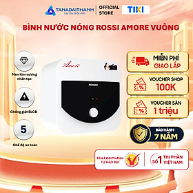 Mua Bình nóng lạnh gián tiếp Rossi Amore Vuông 15 Lít - Hàng chính hãng  Bảo Hành 7 năm