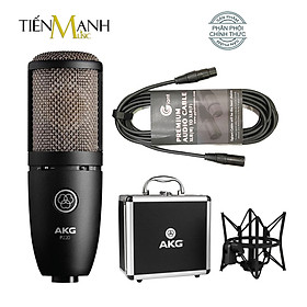 [Tặng Cable] Micro AKG P220 Mic Condenser Thu Âm Phòng Studio, Biểu Diễn Chuyên Nghiệp, Microphone Vocal Cardioid Hàng Chính Hãng