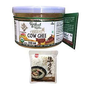 Bơ Ghee Hữu Cơ ( Organic Cow Ghee ) Parliament 200ml (182g) - Tặng Mì Udon Tươi Hàn Quốc 200g