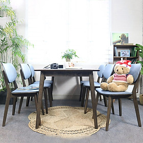 Bộ Bàn Ăn Venus Bọc Simily 6 Ghế IBIE DTVESS6