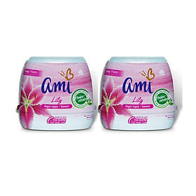 Combo 2 hộp Sáp thơm khử mùi Ami - Hương thơm chiết xuất thiên nhiên, Tỏa hương suốt nhiều tuần