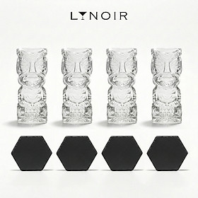 Ly Thủy Tinh Tiki - Stacked Totem | 250ml | [LYNOIR_LY094
