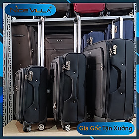 Vali Vải Cao Cấp Khóa Kéo Mở Rộng Size 20/24/28 Inch