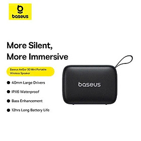 Mua Loa Di Động Không Dây Baseus AeQur 30 Mini (5W  Bluetooth v5.3  12Hrs  IPX6  Bass Enhancement) hàng chính hãng