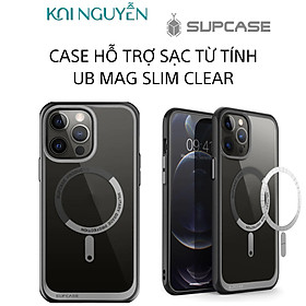 Ốp Lưng SUPCASE Hỗ Trợ Sạc Từ Tính Unicorn Beetle MAG Slim Clear Dành Cho iPhone 13ProMax - Hàng Chính Hãng