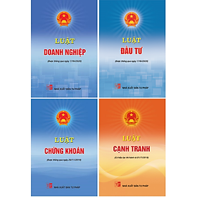 Combo 4 cuốn sách Luật Doanh Nghiệp + Luật Đầu Tư + Luật Chứng Khoán + Luật Cạnh Tranh