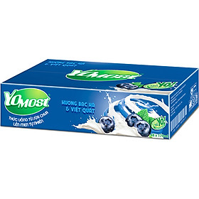 Hình ảnh Thùng 48 Hộp Sữa Chua Lên Men Tự Nhiên Yomost Bạc Hà - Việt Quất (170ml/Hộp) Hình ảnh Thùng 48 Hộp Sữa Chua Lên Men Tự Nhiên Yomost Bạc Hà - Việt Quất (170ml/Hộp)