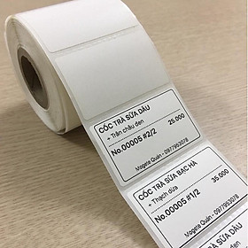 Mua Giấy in tem trà sữa  decal nhiệt 50x30 dài 30m