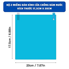 Miếng Dán Nano Cao Cấp Chống Bám Nước Hiểu Qủa Cho Kính Chiếu Hậu Ôtô Sản Phẩm Không Thể Thiếu Cho Mùa Mưa K183