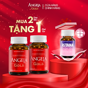 Combo 2 hộp ANGELA GOLD tăng cường sinh lý nữ 60 viên tặng 1 hộp RITANA 15