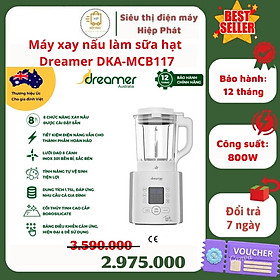 Mua Máy làm sữa hạt đậu nành Dreamer DKA-MCB117 dung tích 1.75L công suất 800W  8 chế độ xay nấu -hàng nhập khẩu chính hãng