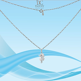 Dây Chuyền Có Mặt Danny Jewelry Bạc 925 Xi Rhodium Biểu Tượng Cá Ngựa DM057