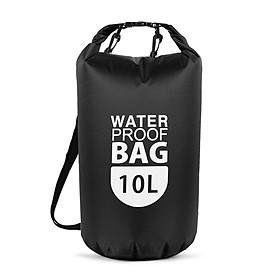 Túi nổi thể thao bằng vật liệu PVC chất lượng cao, chịu nước và chống mài mòn,có thể gấp lại, kích thước nhỏ gọn và trọng lượng nhẹ-Màu đen-Size