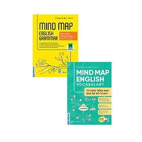 Combo Mindmap English Grammar - Ngữ Pháp Tiếng Anh Bằng Sơ Đồ Tư Duy + Mind Map English Vocabulary - Từ Vựng Tiếng Anh Qua Sơ Đồ Tư Duy (Bộ 2 Cuốn)_MC