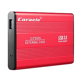 USB 3.0 External Hard Disk Drive, 2.5inch 500G Portable Mobile HDD SATA External Case for Windows Vista Windows Mac OS (Red)