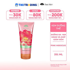 Kem dưỡng thể Tree Hut Pink Hibiscus Moisturizing Body Lotion 251 ml