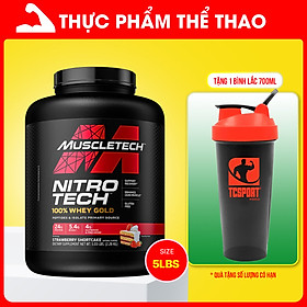 Hình ảnh Sữa tăng cơ NITRO -TECH 100% WHEY GOLD Hộp 5lbs (2.27kg) - Hàng Chính Hãng MUSCLETECH USA - NHIỀU HƯƠNG VỊ - KÈM QUÀ TẶNG