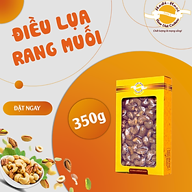 Hạt điều lụa rang muối loại 1 Hodi - NaVi - Hộp giấy 350g, hạt dinh dưỡng