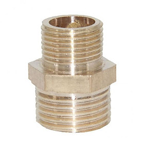 2x1/2 - 3/8 Male Pipe Fitting Hose Tail Connector Adaptor Brass 12mm Thread