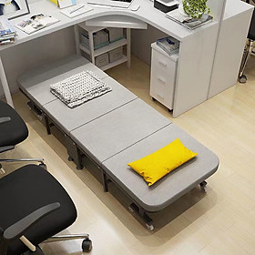 Mua  FREESHIP Giường Ngủ Gấp Văn Phòng Có Bánh Xe Giường Gấp Gọn Thông Minh Chắc Chắn Chịu Lực Cao - GM64