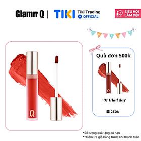 [Freeship10k đơn 249k] Son kem lì nhiều dưỡng GLAMRR Q LONG WEAR LIP CREAM 5g by Gilaa