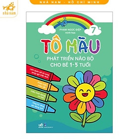 Sách - Bộ Tô màu phát triển não bộ cho bé 1-5 tuổi (10 tập) (Nhã Nam HCM)