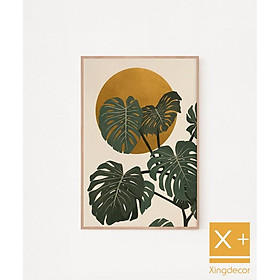Mua tranh cây trầu bà lá xẻ  tranh treo tường  tranh để bàn   tranh canvas  có đinh và móc tặng kèm.