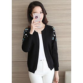 Áo Len Nữ Cardigan Áo Khoác Len Kiểu Hàn Quốc Thêu Hoa ALN020 MayHomes Thời Trang Thu Đông