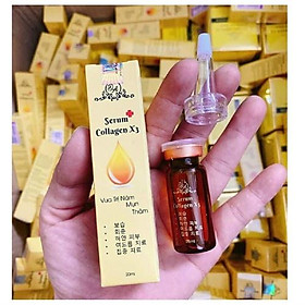 Lọ serum collagen x3 giúp mờ thâm sáng da căng bóng