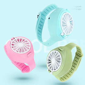 Mua Quạt mini Usb đeo tay tiện lợi dễ thương ( giao màu ngẫu nhiên )