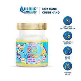 Nước Yến Sào 12% KidGrow Hương Tự Nhiên - Khánh Hòa Nutrition - Lọ 70ml