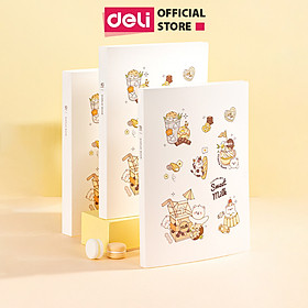 File Lá Đựng Tài Liệu A4 / Túi Tài Liệu Lá A4 30 Lá 40 Lá Màu Pastel Họa Tiết Cute Deli -Lưu Trữ Tài Liệu Chứng Từ Hồ Sơ Phù Hợp Học Sinh Văn Phòng - PQ312