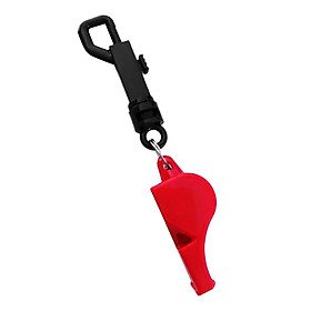 2-4pack Scuba Diving Emergency Scuba Diving survival whistle with Snap Clip Red