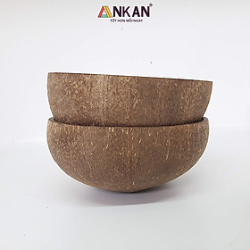 Mua Bát Gáo Dừa Mộc Tự Nhiên ANKAN – Dùng Ăn Salad  Trái Cây  Ngũ Cốc – Chén Dừa Thủ Công Việt Nam