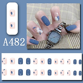 A482-Hộp NAIL BOX 24 móng họa tiết nhiều màu sắc thời trang